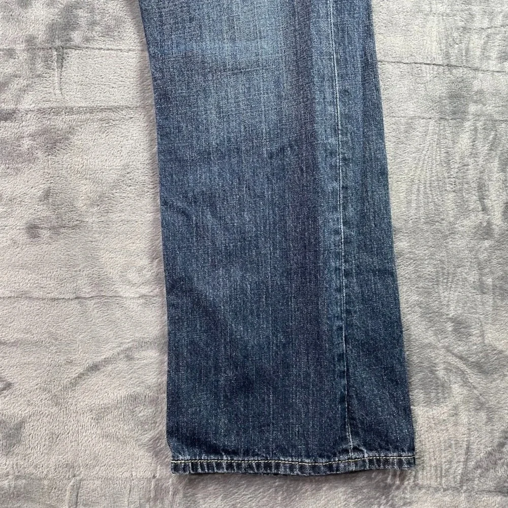 Levi's 527 Boot Cut Jeans Mens Size 38x32 Blue Denim Dark Wash Cotton Cowboy